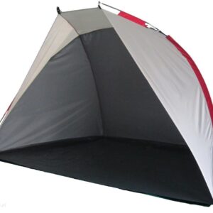 Campela Plażowy Samorozkładający Szaro Czerwony 220X120 Cm