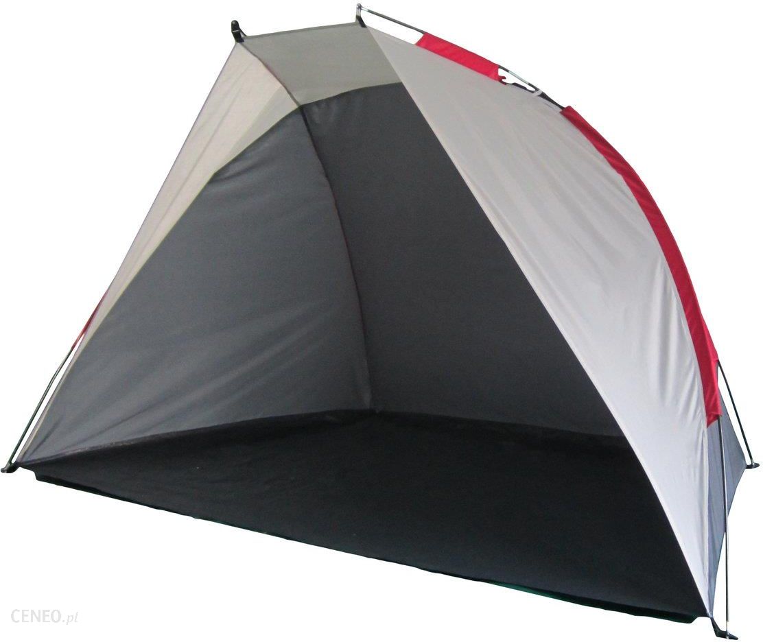 Campela Plażowy Samorozkładający Szaro Czerwony 220X120 Cm